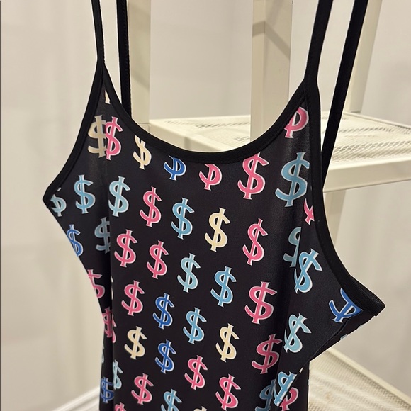 Colorful Dollar Sign Romper - Picture 5 of 6